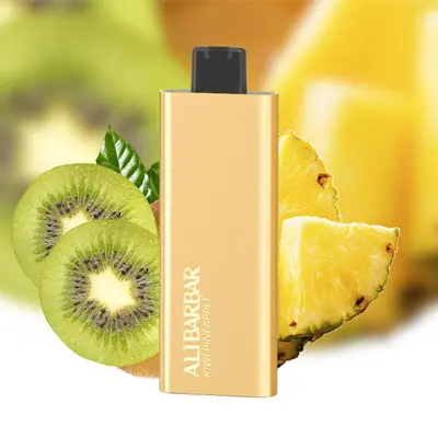 AliBarBar Ingot 9000 Kiwi Pineapple, 9,000 puff disposable vape, 50mg nicotine, Australia