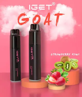 IGET Goat Strawberry Kiwi, 5,000 puff disposable vape, 50mg nicotine, Australia