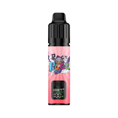 IGET Bar Plus Chupa Chups Strawberry, 6,000 puff disposable vape, 50mg nicotine, Australia