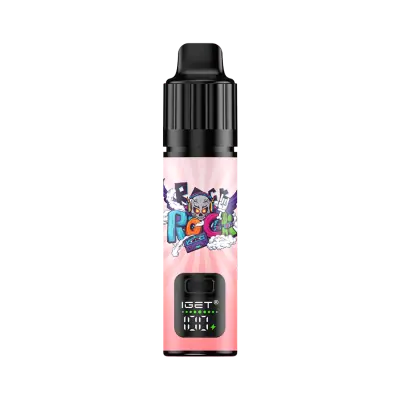 IGET Bar Plus Peach Ice, 6,000 puff disposable vape, 50mg nicotine, Australia