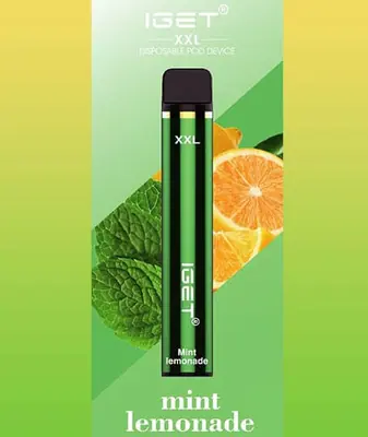IGET XXL Mint Lemonade, 1,800 puff disposable vape, 50mg nicotine, Australia