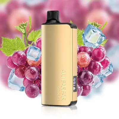 AliBarBar Ingot 9000 Grape Ice, 9,000 puff disposable vape, 50mg nicotine, Australia