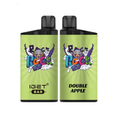 IGET Bar Double Apple Nicotine Free, 3,500 puff disposable vape, 0mg, Australia