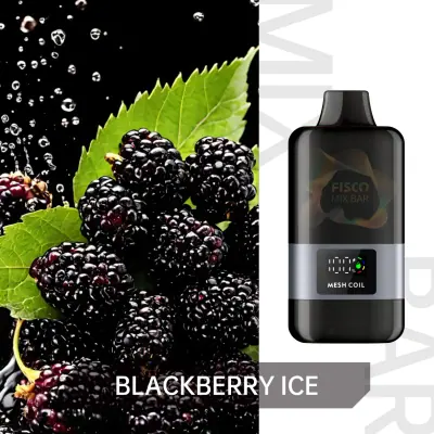 FISCO Mix Bar Blackberry Ice, 12,000 puff disposable vape, 50mg nicotine, Australia