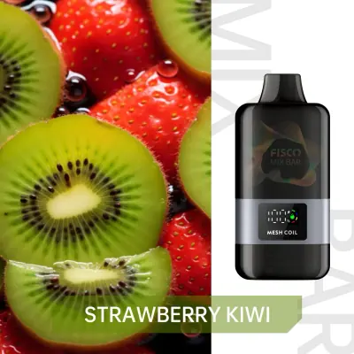FISCO Mix Bar Strawberry Kiwi, 12,000 puff disposable vape, 50mg nicotine, Australia