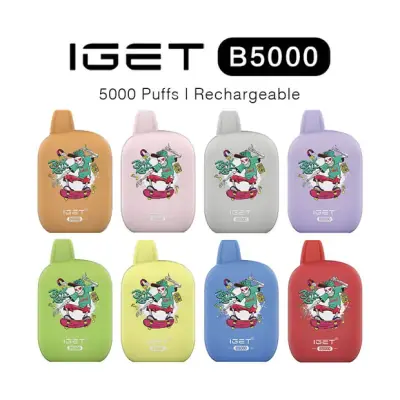 IGET B5000 Rechargeable Vape, disposable vape, 50mg nicotine, Australia