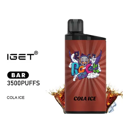 IGET Bar Cola Ice, 3,500 puff disposable vape, 50mg nicotine, Australia