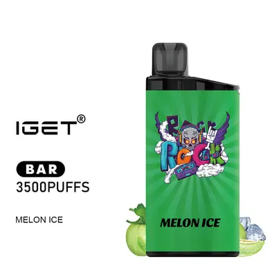 IGET Bar Melon Ice, 3,500 puff disposable vape, 50mg nicotine, Australia