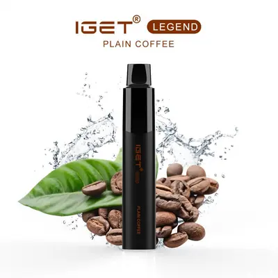 IGET Legend Plain Coffee, 4,000 puff disposable vape, 50mg nicotine, Australia