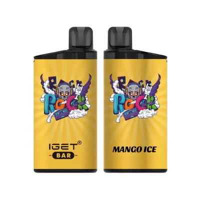 IGET Bar Mango Ice Nicotine Free, 3,500 puff disposable vape, 0mg, Australia